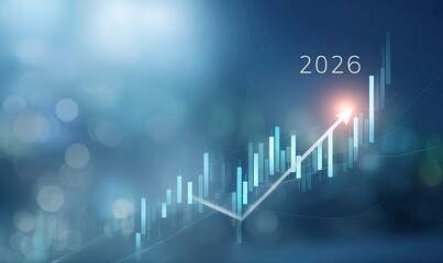 Financial Market Trend 2026 with Upward Growth Arrow