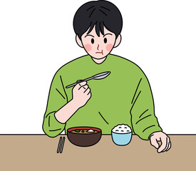 person eating