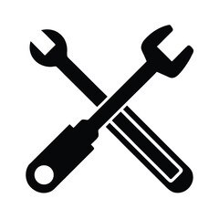 Wrench Crossed Screwdriver Icon