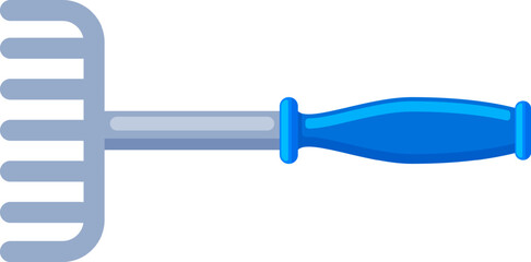 Hand rake gardening tool for horticultural work