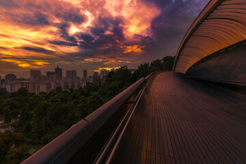 Sunset vibes from Henderson Wave Bridge Singapore