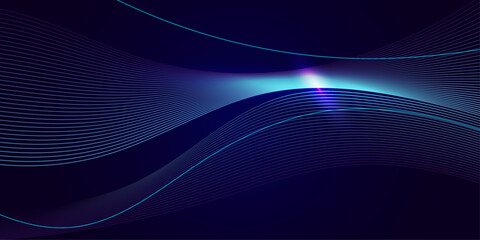 Abstract colorful wavy line decoration geometric background.