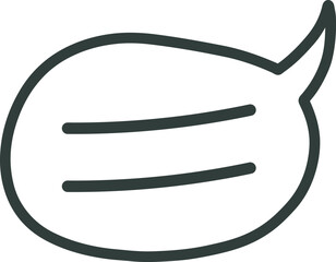 Speech bubble icon representing chat message communication