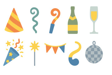 Colorful party decorations and celebratory items for festive events and gatherings