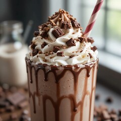 ice cream with chocolate