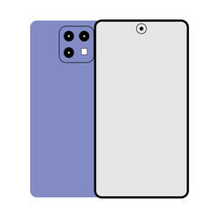 Modern smartphone design with dual sided views