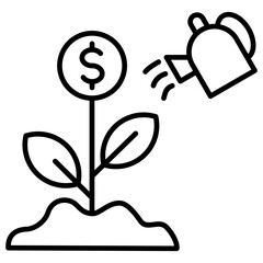 Lead Nurturing Outline Icon