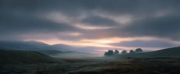 The softening light brings a peaceful and soothing vibe to the scene