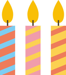 Colorful Birthday Party Elements