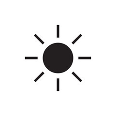Brightness Level Sun Light Adjuster Icon