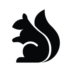 squirrel glyph icon illustration vector graphic.eps