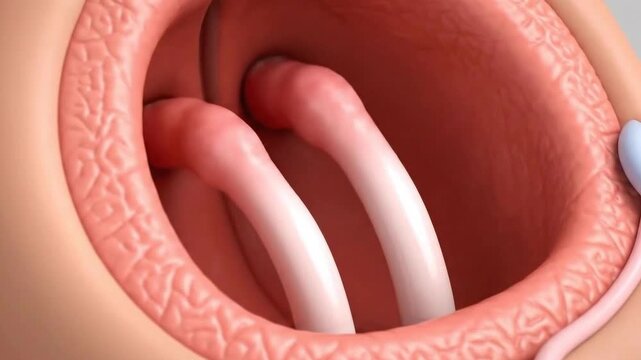 Adenoids Close-Up Animation of Nasal Cavity and Structures with 3D Rendering for Medical Education and Healthcare Illustration