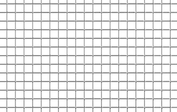 metal woven wire square mesh used for security fencing, grating, or architectural screening, 3d render