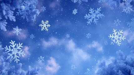 blue christmas background