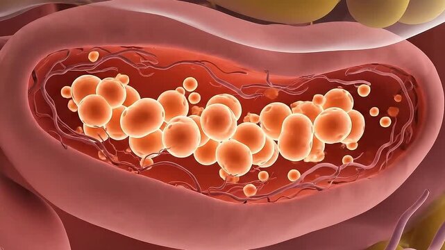 Appendicitis Anatomy 3D Animation Displaying Inflammation of The Appendix  A Medical Visualization of Appendix Surrounded by