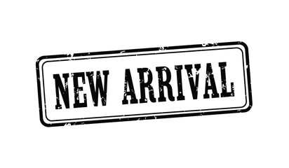 New Arrival Grunge Stamp Isolated on Transparent Background Illustration