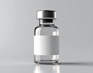 Unlabeled medicine bottle unmarked pharmaceutical container ready for labeling with medical details or dosage