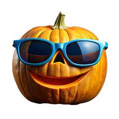 Cool Pumpkin: A Fun Halloween Graphic for Fall Celebrations