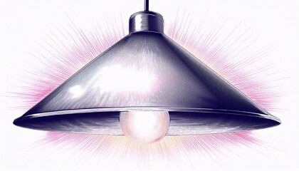 hand drawn diffused light isolated on a white background