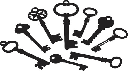 set of old keys