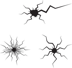 Ground Cracks Breaks On Land