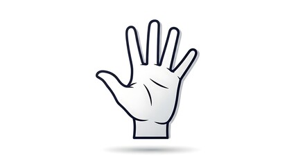 Obraz premium drawing of a hand to paint 