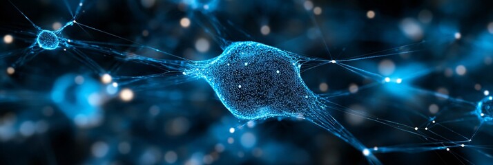 neural networks and electronic connections in futuristic digital environment