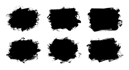 Black Ink Splatters A Collection of Grunge Textures and Artistic Elements.