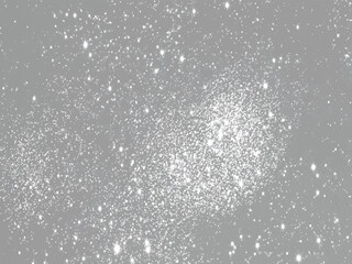 Sparkling Glitter Dust Effect on Grey Background