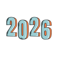 Modern 2026 Typography Design Graphic Minimalist