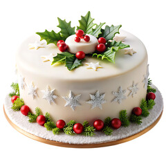 Elegant White Christmas Cake: Festive Dessert Recipe Inspiration