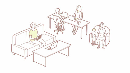 illustration of a man holding a bag of money