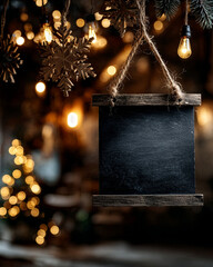 Retail Holiday Banner - Customizable Chalkboard - Invite Shoppers