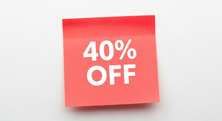 Score amazing savings with a bold 40% OFF announcement, perfect for driving immediate sales and attracting bargain hunters