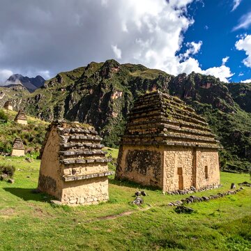 Chullpas of Ninamarca - Ancient Tombs in the Peruvian Andes.