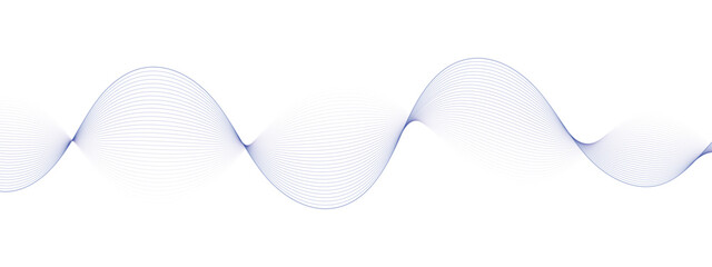 Modern abstract sine wave design element for technology and science backgrounds