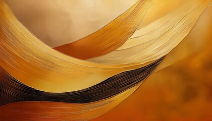 golden abstract background gold and brown hues textured painting art wall decor modern minimalist design warm tones