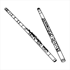 Acoustic Heritage Flute Solo Instrument, Featuring Polished Wooden Design and Timeless Craftsmanship for Orchestra Music and Sound Artistry.