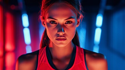 portrait of a young man in a fitness club