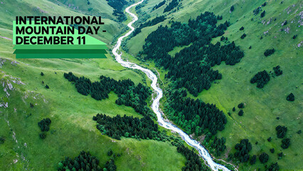 River valley mountain forest elements, mountain protection, ecosystem and public welfare, suitable for environmental protection promotion and public welfare advocacy scenarios.