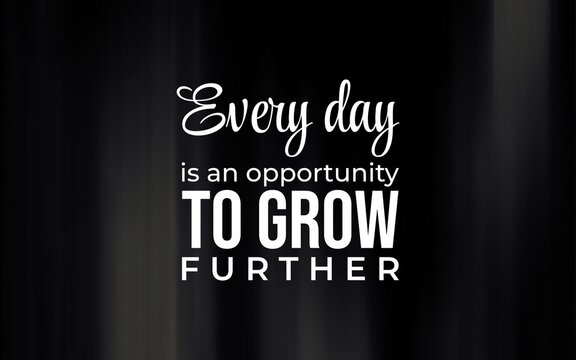 Positive daily motivational quote for self-growth and personal success. Minimalist typography wall art. - Powered by Adobe