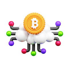 3D Cryptocurrency Coins & Blockchain UI Icons &mdash; Bitcoin, Ethereum, Trading & Mining