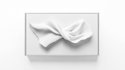 Soft Tissues Abstract Art on Transparent Background