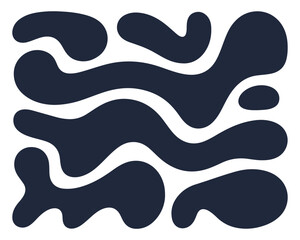 Abstract Organic Blob Pattern Modern Vector Background