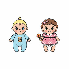 Cute Baby Doll with Soft Fabrics and Adorable Features