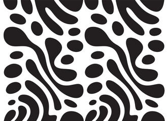 Organic Fluid Stripe Pattern Abstract Vector Background