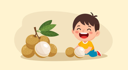 Joyful Child and Delicious Fruits: An Illustration of Playful Interaction