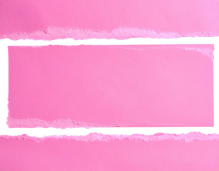 Torn pink paper reveals pastel pink center