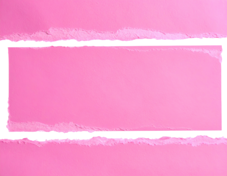 Torn pink paper reveals pastel pink center