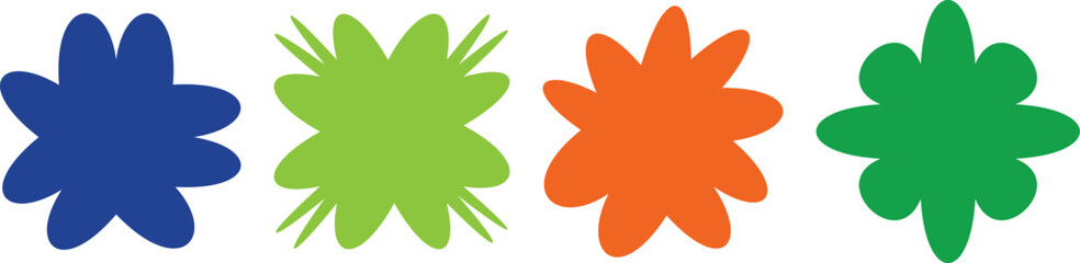 Luxury Floral Motif – Vintage-Inspired Vector Design Featuring Geometric Flower Shapes, Artistic Texture, and Ornamental Frame Decoration